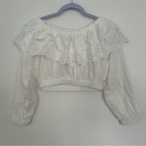 Beautiful white shirt S-M-L, resizable